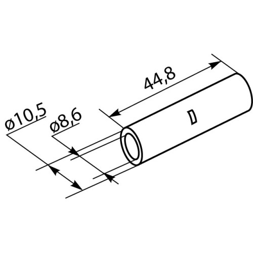 Гильза медная луженая 35 мм кв, GT-35 A0060080034