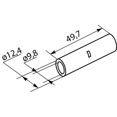 Гильза медная луженая 50 мм кв, GT-50 A0060080035
