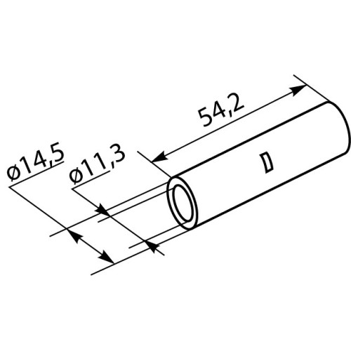 Гильза медная луженая 70 мм кв, GT-70 A0060080036