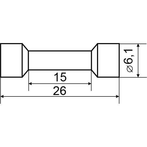 Гильза изолированная ВV 2 (100шт.) A0060080038