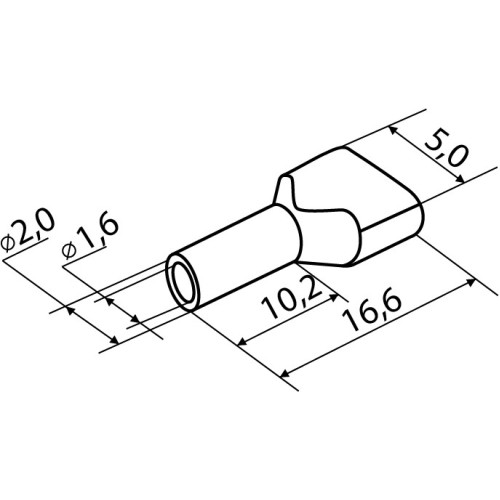 Наконечники трубчатые ТЕ 0,75-10 синие (100 шт.) A0060120003