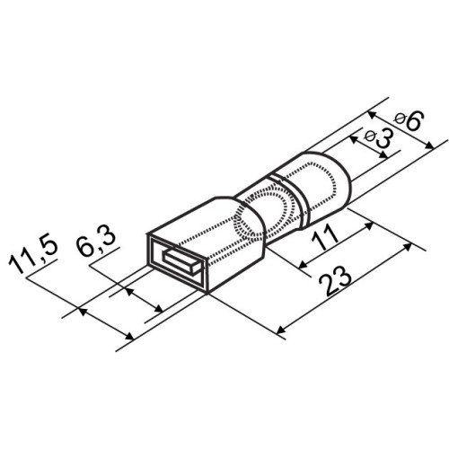 Коннекторы полностью изолированые 2-250 'папа' (100 шт.), MDFNY A0060150010