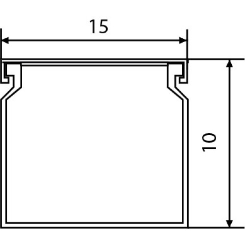 Короб 15х10мм, 2м, АСКО УКРЕМ A0070010001