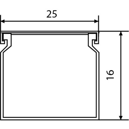 Короб 25х16мм, 2м, АСКО УКРЕМ A0070010004