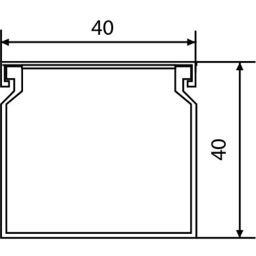 Короб 40х40мм, 2м, АСКО УКРЕМ A0070010007