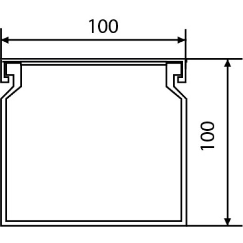 Короб 100х100мм, 2м, АСКО УКРЕМ A0070010027