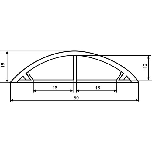 Напольный короб 50х15/2000мм A0070030013