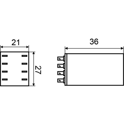 Реле промежуточное 110 В AC, 5 А, 2 СО, MY2 Аско A0090010018