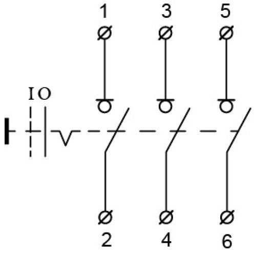Разъединитель 1-0 на 15А (QS5-15A) A0100010001