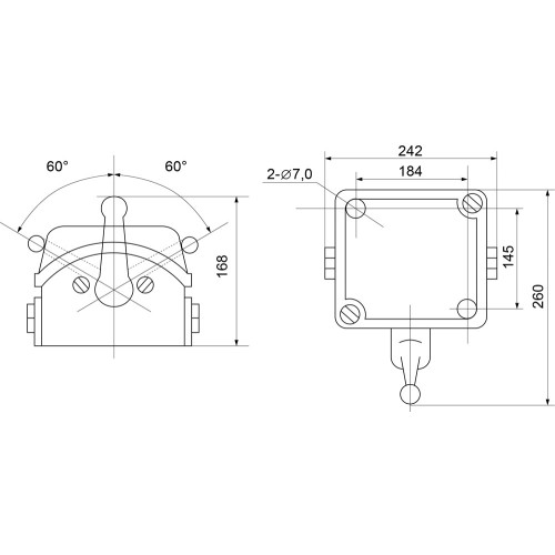 Разъединитель 1-0-1 на 100А (QS5-100N) A0100010011