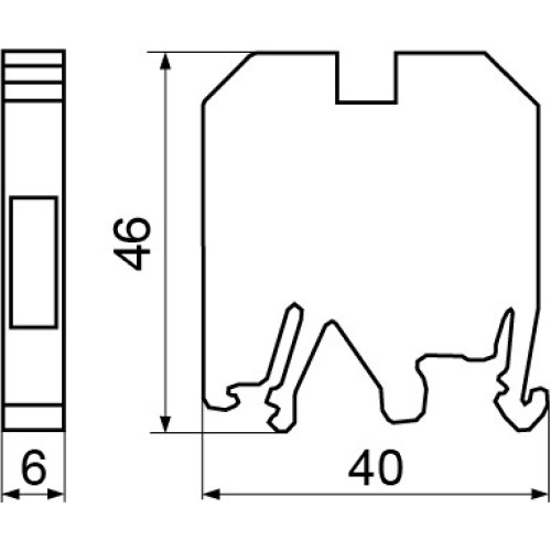 Клеммник JXB 4/35 серый A0130010002