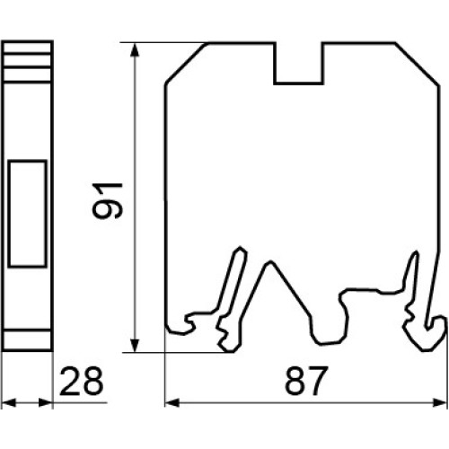 Клеммник JXB 95/35 серый A0130010009