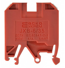 Клеммник JXB 6/35 красный