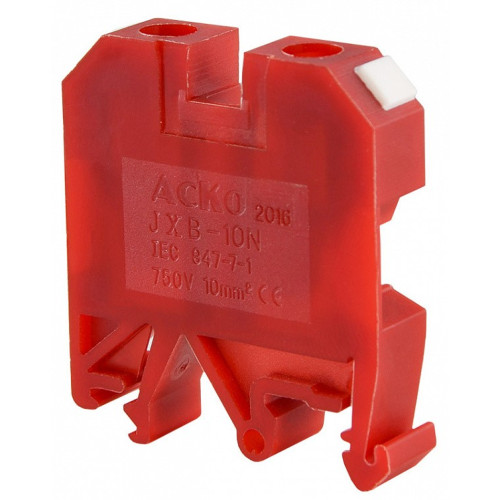 Клеммник JXB 10/35 красный A0130010036