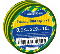 Изолента 0,13мм*19мм/10м желто-зеленая