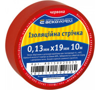 Лента изоляционная 0,13мм*19мм/10м красная