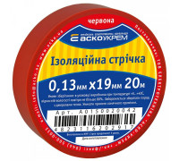 Лента изоляционная 0,13мм*19мм/20м красная
