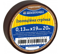 Лента изоляционная 0,13мм*19мм/20м коричневая