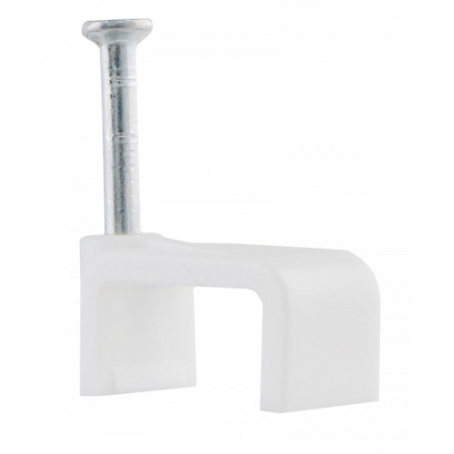 Скоба белая CHF-5 мм плоская (100 шт.) A0150030016