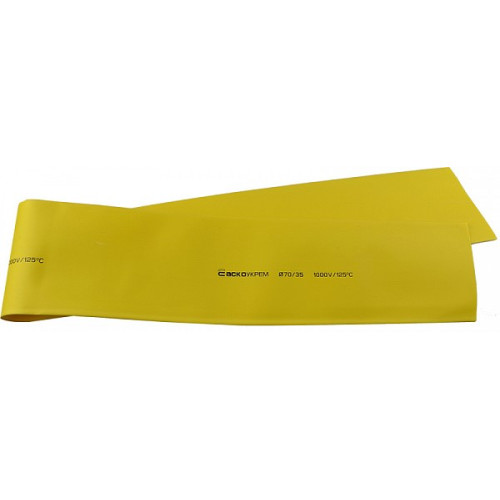 Термоусадочная трубка 70/35 мм (1м) желтая A0150040267