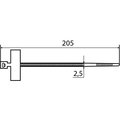 Хомут маркировочный CHS-200MKT (100 шт.) A0150090030