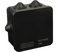 Распределительная коробка 85х85х50мм, черный, UAtmo Jet Black