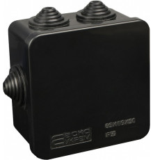 Распределительная коробка 85х85х50мм, черный, UAtmo Jet Black