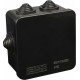 Распределительная коробка 85х85х50мм, черный, UAtmo Jet Black A0150170032