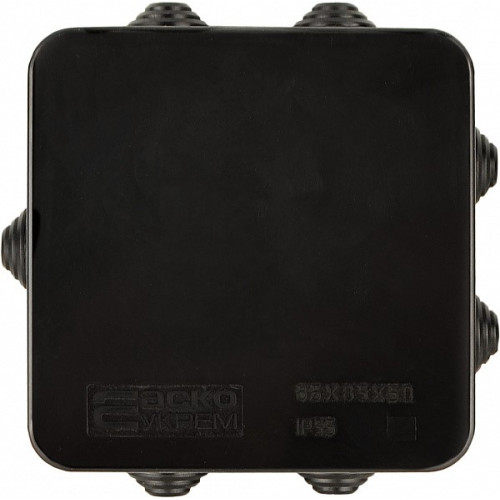 Распределительная коробка 85х85х50мм, черный, UAtmo Jet Black A0150170032