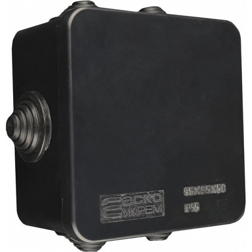 Распределительная коробка 85х85х50мм, черный, UAtmo Jet Black A0150170032