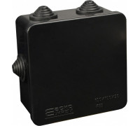 Распределительная коробка 100х100х50мм, черный, UAtmo Jet Black