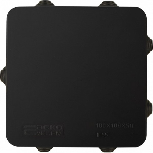 Распределительная коробка 100х100х50мм, черный, UAtmo Jet Black A0150170033