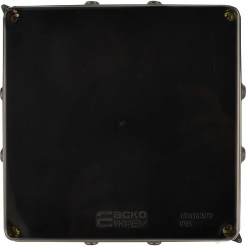 Распределительная коробка 150х150х70мм, черный, UAtmo Jet Black A0150170035