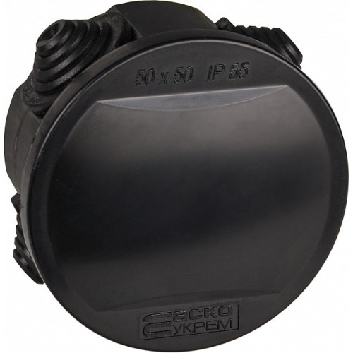 Распределительная коробка d=50мм, l=50мм, черный, UAtmo Jet Black A0150170036