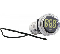Круглый цифровой измеритель температуры ED16-22WD -25°С - 150°С (белый)