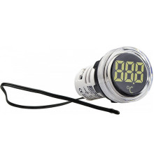 Круглый цифровой измеритель температуры ED16-22WD -25°С - 150°С (белый)