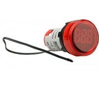 Круглый цифровой измеритель температуры ED16-22WD -25°С - 150°С (красный)