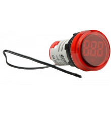 Круглый цифровой измеритель температуры ED16-22WD -25°С - 150°С (красный)