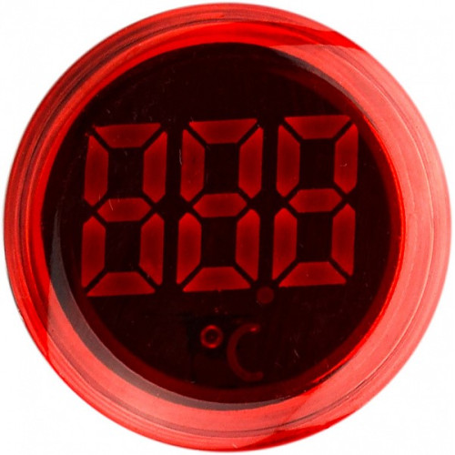 Круглый цифровой измеритель температуры ED16-22WD -25°С - 150°С (красный) A0190010043