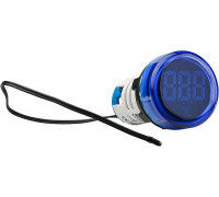 Круглый цифровой измеритель температуры ED16-22WD -25°С - 150°С (синий)