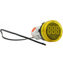 Круглый цифровой измеритель температуры ED16-22WD -25°С - 150°С (желтый)