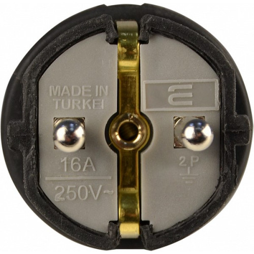 Вилка каучуковая стандартная 2Р+PE 16А IP44 A0250010001