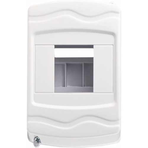 Корпус модульный пластиковый, 4 модуля, навесной, без дверцы, серии UBox A0270010003
