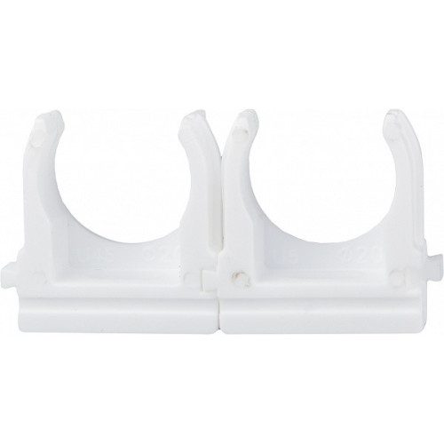 Крепление для гофры белое 20 мм (уп.50шт) Аско-6672