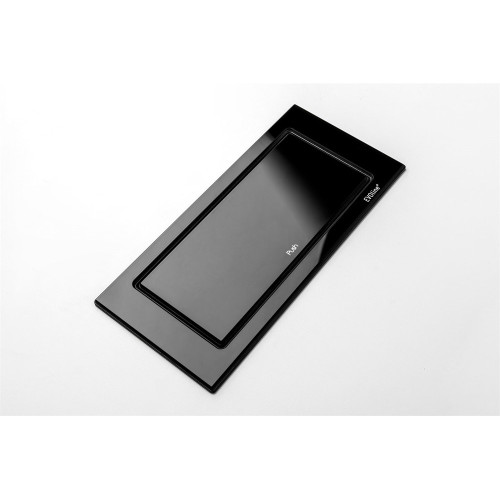 Вращающийся блок розеток 220В+USB EVOline BackFlip, матовое черное стекло