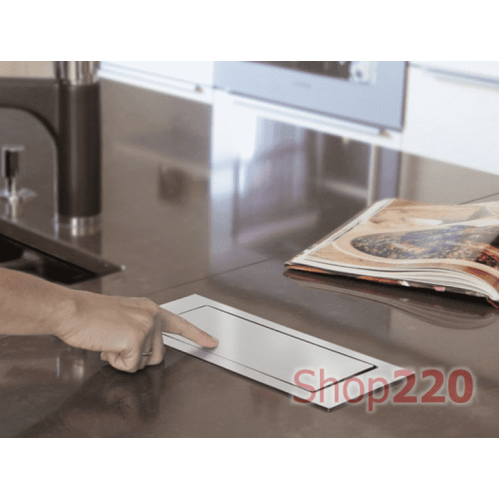 Вращающийся блок розеток 220В+USB EVOline BackFlip, под бетон