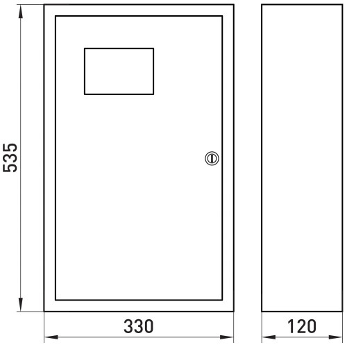 Щит для 3ф. счетчика + 36 модулей, навесной, e.mbox.stand.n.f3.36.z.e Enext s0100073