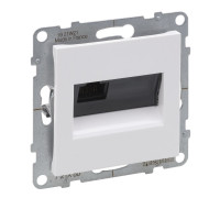 Розетка информационная RJ45 cat. 5E UTP, белый, Suno