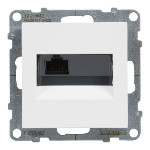Розетка информационная RJ45 cat. 6 UTP, белый, Suno Legrand 721152