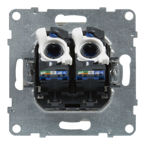 Розетка информационная двойная RJ45 cat. 6 UTP, белый, Suno Legrand 721153